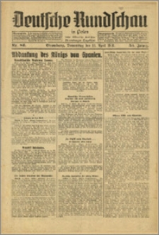 Deutsche Rundschau in Polen. J. 55, 1931, nr 86