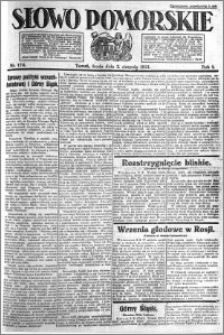 Słowo Pomorskie 1921.08.03 R.1 nr 174