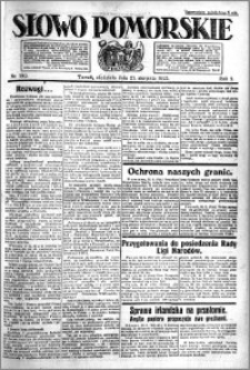Słowo Pomorskie 1921.08.21 R.1 nr 189