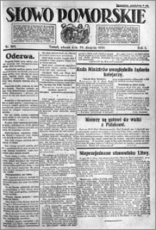 Słowo Pomorskie 1921.08.30 R.1 nr 196