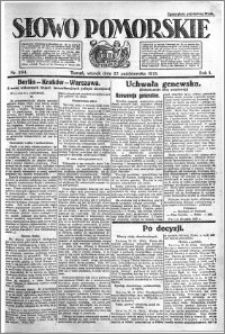 Słowo Pomorskie 1921.10.25 R.1 nr 244