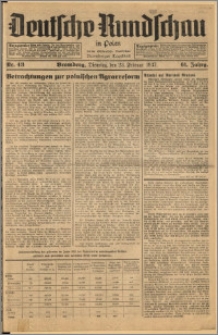 Deutsche Rundschau in Polen. J. 61, 1937, nr 43