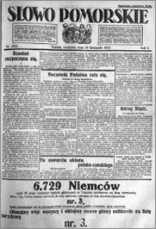 Słowo Pomorskie 1921.11.13 R.1 nr 260