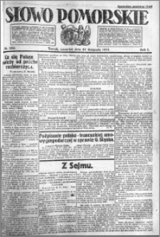 Słowo Pomorskie 1921.11.24 R.1 nr 269