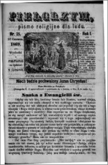 Pielgrzym, pismo religijne dla ludu 1869 rok I nr 25