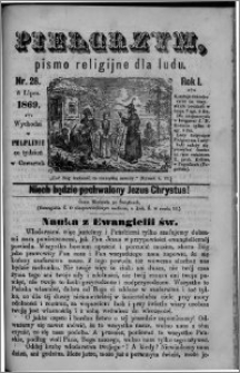 Pielgrzym, pismo religijne dla ludu 1869 rok I nr 28