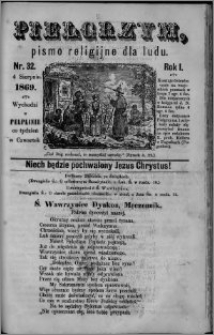 Pielgrzym, pismo religijne dla ludu 1869 rok I nr 32