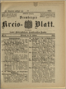 Bromberger Kreis-Blatt, 1884, nr 15