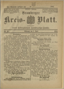 Bromberger Kreis-Blatt, 1884, nr 29