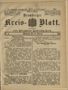 Bromberger Kreis-Blatt, 1885, nr 14