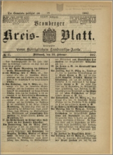 Bromberger Kreis-Blatt, 1887, nr 15