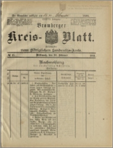 Bromberger Kreis-Blatt, 1888, nr 15