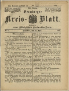 Bromberger Kreis-Blatt, 1892, nr 31