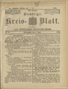 Bromberger Kreis-Blatt, 1892, nr 45