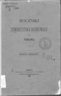 Roczniki Towarzystwa Naukowego w Toruniu, R. 11, (1904)