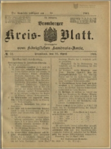 Bromberger Kreis-Blatt, 1905, nr 32
