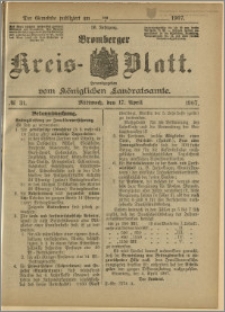 Bromberger Kreis-Blatt, 1907, nr 31