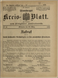 Bromberger Kreis-Blatt, 1909, nr 20