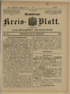Bromberger Kreis-Blatt, 1910, nr 77