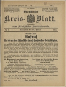 Bromberger Kreis-Blatt, 1914, nr 7