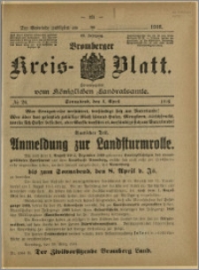 Bromberger Kreis-Blatt, 1916, nr 26