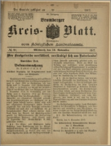 Bromberger Kreis-Blatt, 1917, nr 91
