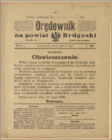 Orędownik na Powiat Bydgoski, 1921, nr 31