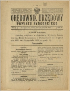 Orędownik Urzędowy Powiatu Bydgoskiego, 1922, nr 52