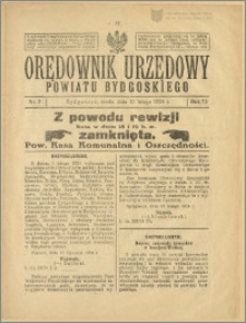 Orędownik Urzędowy Powiatu Bydgoskiego, 1924, nr 7