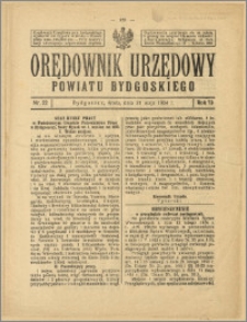 Orędownik Urzędowy Powiatu Bydgoskiego, 1924, nr 22