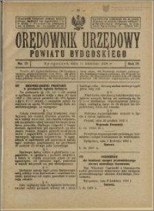 Orędownik Urzędowy Powiatu Bydgoskiego, 1926, nr 15