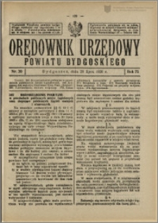 Orędownik Urzędowy Powiatu Bydgoskiego, 1926, nr 30