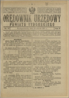 Orędownik Urzędowy Powiatu Bydgoskiego, 1927, nr 12