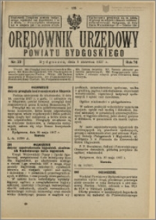 Orędownik Urzędowy Powiatu Bydgoskiego, 1927, nr 23