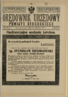 Orędownik Urzędowy Powiatu Bydgoskiego, 1927, nr 25