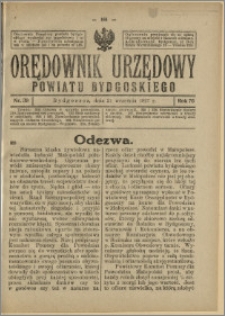 Orędownik Urzędowy Powiatu Bydgoskiego, 1927, nr 39