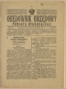 Orędownik Urzędowy Powiatu Bydgoskiego, 1928, nr 4