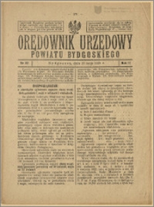 Orędownik Urzędowy Powiatu Bydgoskiego, 1928, nr 22