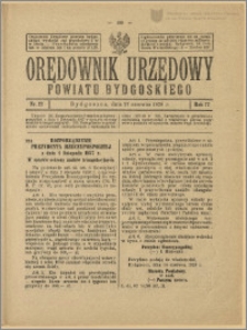 Orędownik Urzędowy Powiatu Bydgoskiego, 1928, nr 27