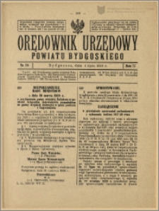 Orędownik Urzędowy Powiatu Bydgoskiego, 1928, nr 28