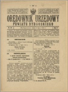 Orędownik Urzędowy Powiatu Bydgoskiego, 1928, nr 30