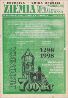 Ziemia Michałowska : Dwutygodnik miasta Brodnicy i gminy Brzozie R. 1997, Nr 22/23 (177/178)