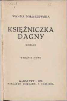 Księżniczka Dagny : romans