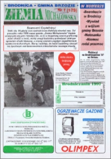 Ziemia Michałowska : Miesięcznik miasta Brodnicy i gminy Brzozie R. 1998, Nr 1 (179)
