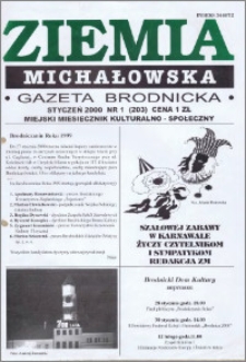 Ziemia Michałowska : Gazeta Brodnicka R. 2000, Nr 1 (203)
