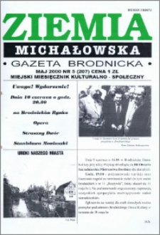 Ziemia Michałowska : Gazeta Brodnicka R. 2000, Nr 5 (207)