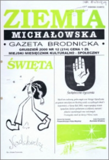 Ziemia Michałowska : Gazeta Brodnicka R. 2000, Nr 12 (214)