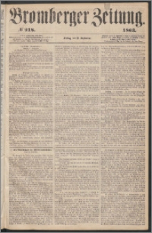 Bromberger Zeitung, 1863, nr 218