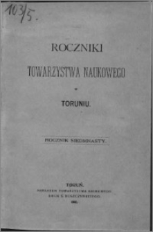 Roczniki Towarzystwa Naukowego w Toruniu, R. 17, (1910)
