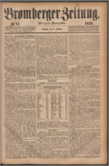 Bromberger Zeitung, 1878, nr 87